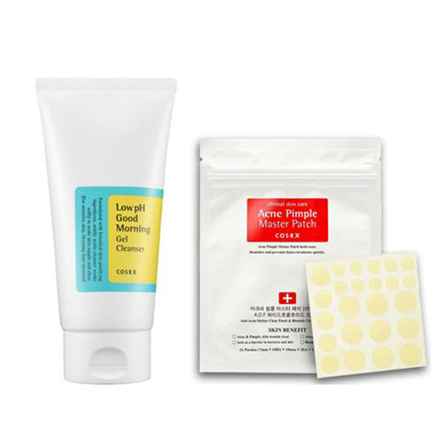 [SET] [Cosrx] Low Ph Good Morning Gel Cleanser150ml + Acne Pimple Master Patch 24EA