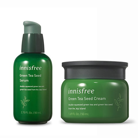 [SET] [Innisfree] The Green Tea Seed Serum 80ml + Cream 50ml