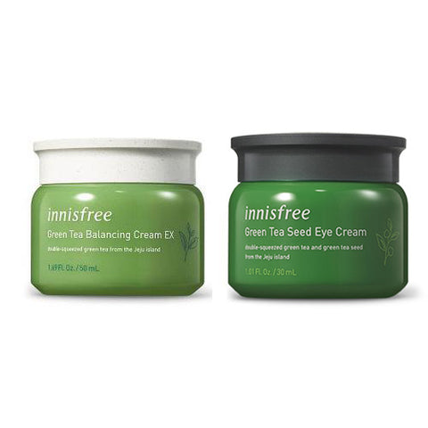 [SET] [Innisfree] 2018 Green Tea Balnacing Cream EX 50ml+Green Tea Seed Eye Cream 30ml
