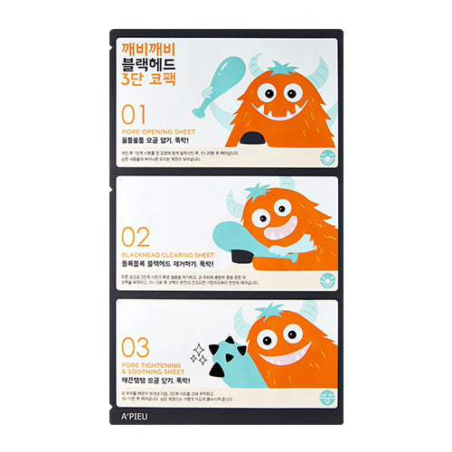 [A'PIEU] Goblin Blackhead 3Step Nose Pack 1ea