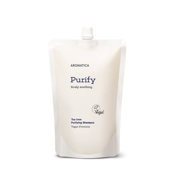 [AROMATICA] Tea Tree Purifying Shampoo (Refill) 400ml