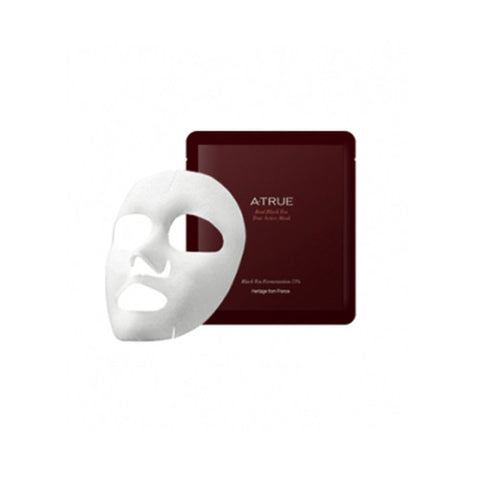 [ATRUE] Real Black Tea True Active Mask 25g 4EA - Cosmetic Love