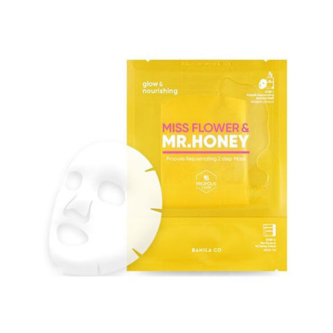 [Banila Co] Miss Flower & Mr. Honey Propolis Rejuvenating 2Step Mask 25ml+2ml