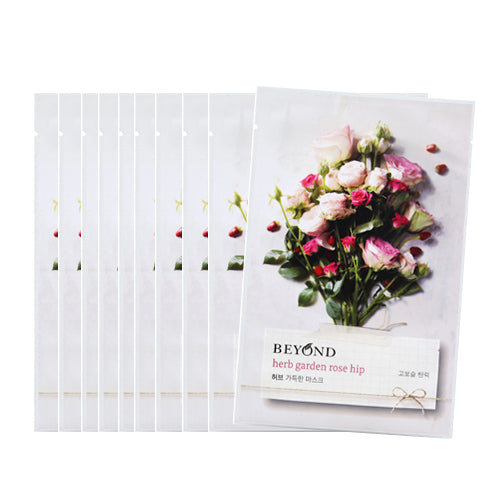 [Beyond] Herb Garden Peony Mask Sheet 22ml #01 Rose Hip x 10 pcs