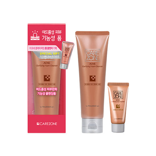 [Care Zone] Doctor Solution Acne Clarifying Foam Cleanser Set (130ml+31ml)