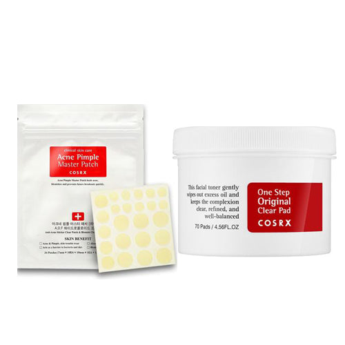 [Cosrx] One Step Original Clear Pad 70 Pads 135ml + Acne Pimple Master Patch 24patches