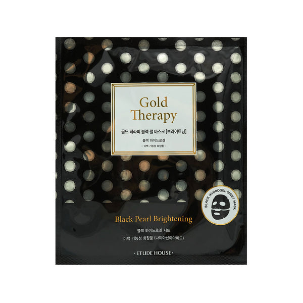 [Etude House] 24K Gold Therapy Black Pearl Mask Brightening 32g - Cosmetic Love