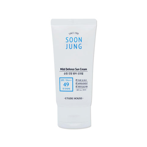 [Etude House] Soon Jung Mild Defence Sun Cream SPF49 PA++ 50ml