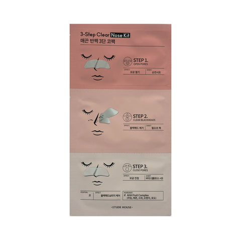 [Etude House] 3-STEP Clear Nose Kit 1ea