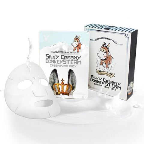 [Elizavecca] Milky Piggy Silky Creamy Donkey Steam Cream Mask Pack (25ml x 10ea)