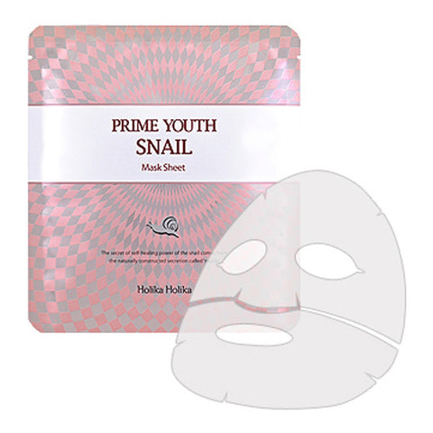 [Holika Holika] Prime Youth Snail Mask Sheet 25g - Cosmetic Love