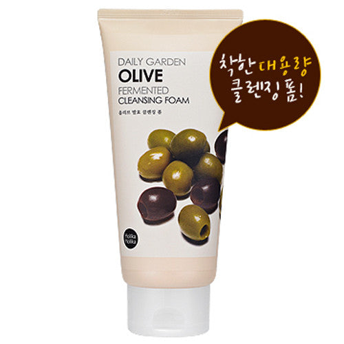 [Holika Holika] Daily Garden Olive Fermented Cleansing Foam(Big Size) 300ml - Cosmetic Love