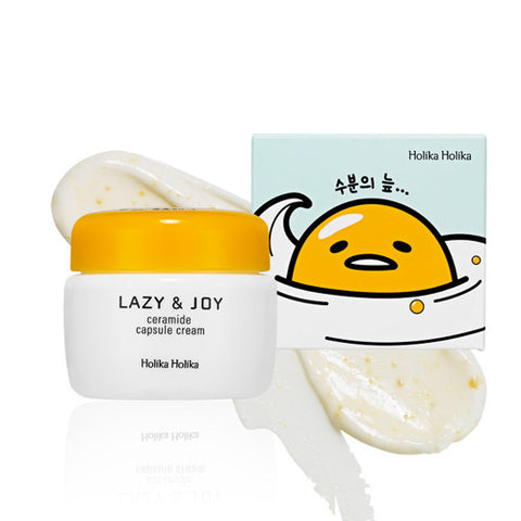 [Holika Holika] Gudetama Ver2 Lzay & Joy Dry Ceramide Capsule Cream 50ml - Cosmetic Love