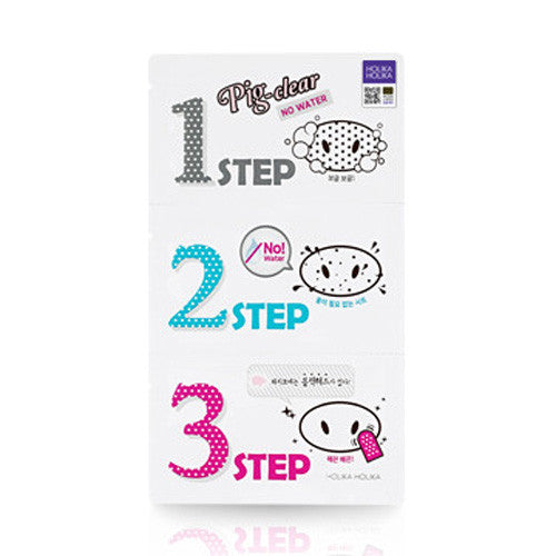 [Holika Holika] Pig Clear Blackhead 3 Step Kit No Water (Nose Pack)