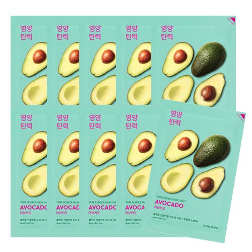 [Holika Holika] Pure Essence Mask Sheet 20ml #06 Avocado x10pcs