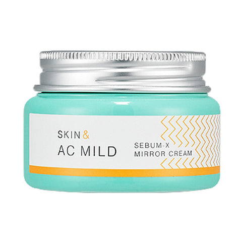 [Holika Holika] Skin And Ac Mild Sebum X Mirror Cream 60ml - Cosmetic Love