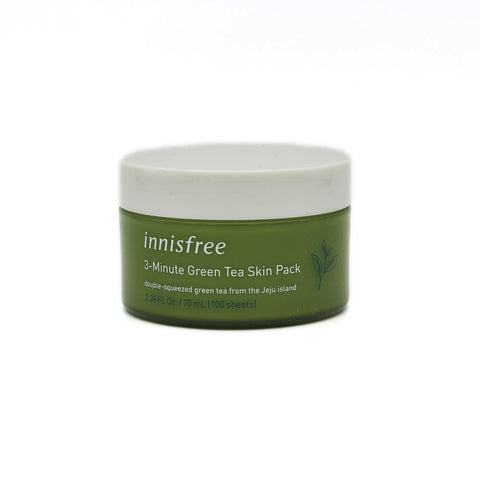 [Innisfree] 3-Minute Green Tea Skin Pack (100ea) 70ml