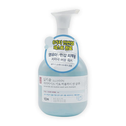 [IlliYoon] Ceramide Ato Bubble Wash And Shampoo 400ml