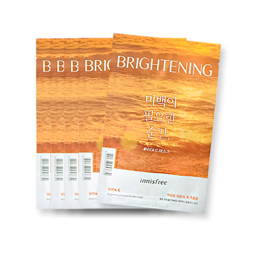 [Innisfree] Brightening Moment For Skin Mask 25ml x 5pcs