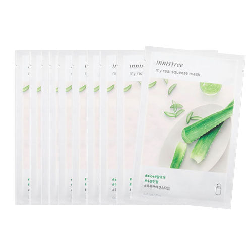 [Innisfree] My Real Squeeze Mask 20ml #Aloe x 10pcs