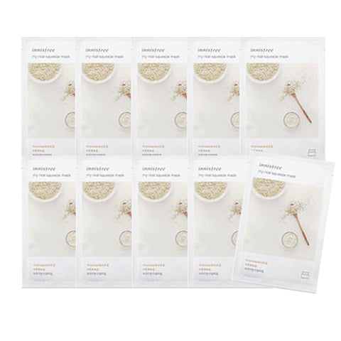 [Innisfree] My Real Squeeze Mask 20ml #Rice x10pcs