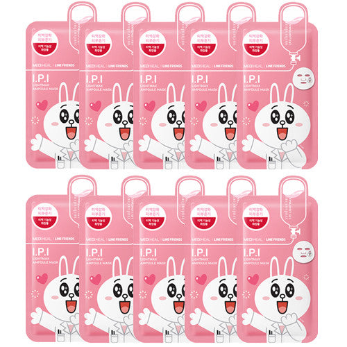 [Mediheal] Line Friends I.P.I Light Max Ampolue Mask 27ml x 10PCS - Cosmetic Love