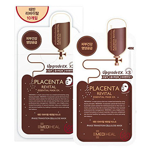 [Mediheal] Placenta Revital Essential Mask EX 24ml x 10PCS - Cosmetic Love