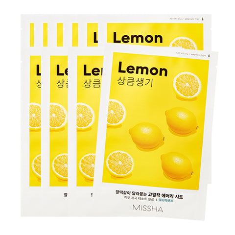 [Missha] Airy Fit Sheet Mask 19g #03 Lemon x 10pcs