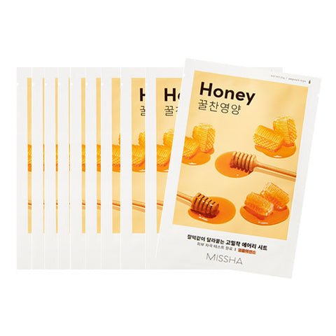 [Missha] Airy Fit Sheet Mask 19g #11 Honey x 10pcs