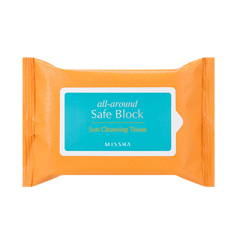 [Missha] All Around Safe Block Sun Cleansing Tissue 115g