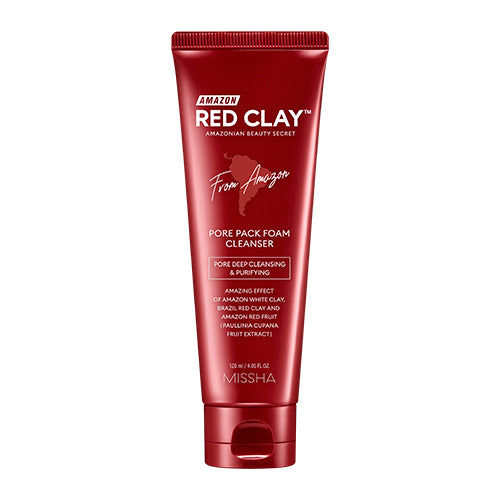 [Missha] Amazon Red Clay Pore Pack Foam Cleanser 120ml