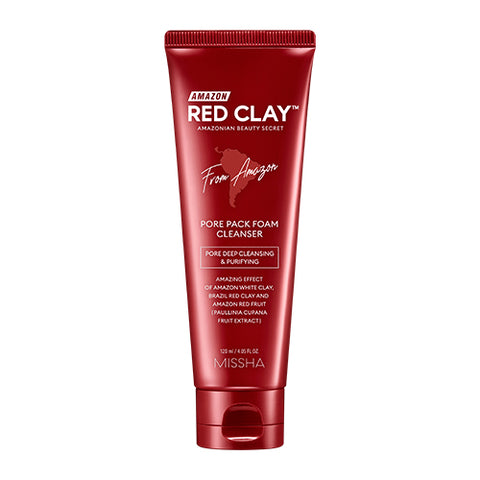 [Missha] Amazon Red Clay Pore Pack Foam Cleanser 120ml