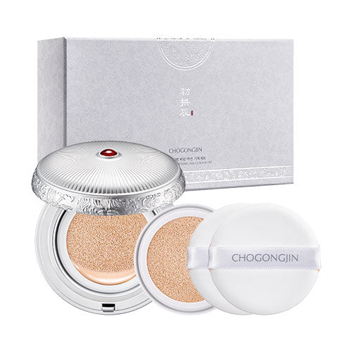 Missha Chogongjin Sulbon Brightening Silk Cushion Set 15g+15g(Refill),[Missha] C MS1927V01
