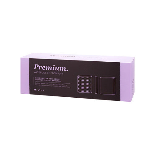 [Missha] Premium Water Jet Cotton Puff (60p)