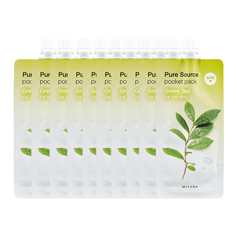 [Missha] Pure Source Pocket Pack 10ml #01 Green Tea x 10pcs