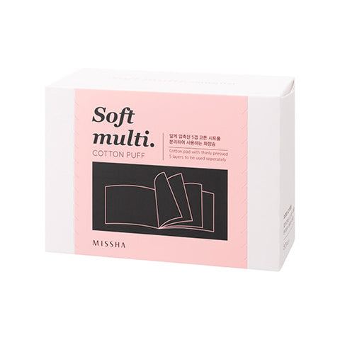 [Missha] Soft Multi Cotton Puff (80p)
