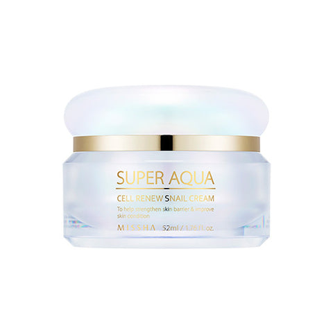 [Missha] Super Aqua Cell Renew Snail Cream 52ml - Cosmetic Love