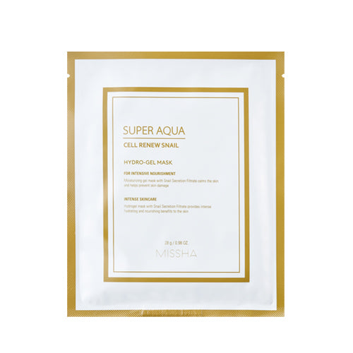 [Missha] Super Aqua Cell Renew Snail Hydrogel Mask 28g