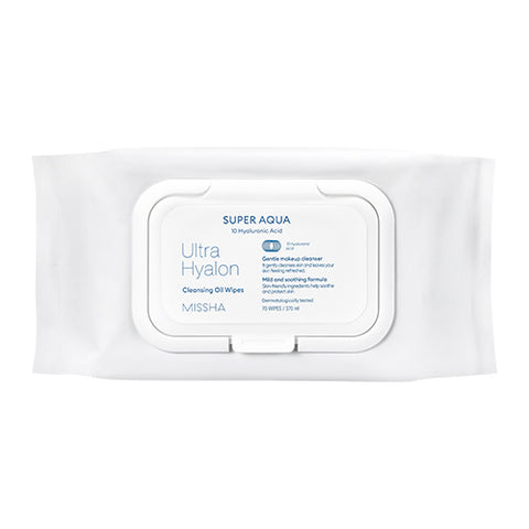 [Missha] Super Aqua Ultra Hyalon Miceller Cleansing Oil Water 70sheet 370ml
