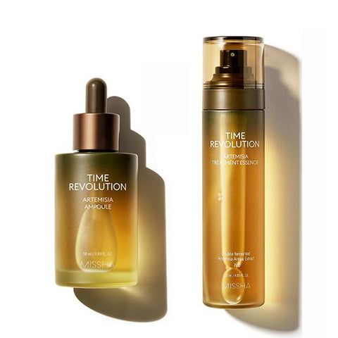 [SET] [Missha] Time Revolution Artemisia Treatment Essence 120ml + Ampoule 50ml