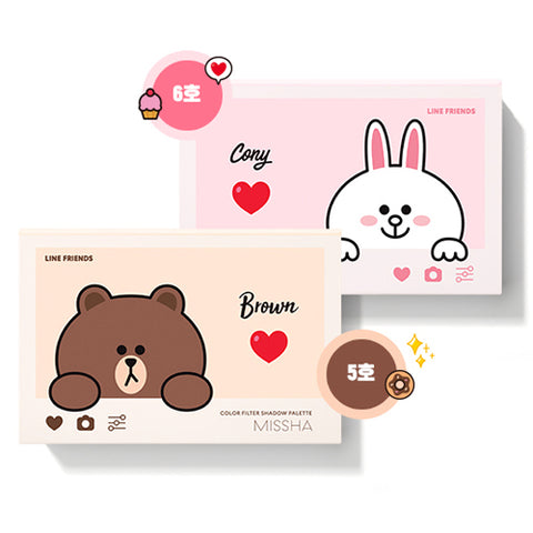 [Missha][LINE Friends Edition] Color Filter Shadow Palette 15g
