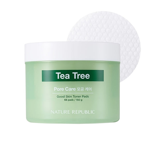 [Nature Republic] Good Skin Teatree Ampoule Toner Pad 66pads