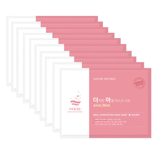 [Nature Republic] Real Comforting Mask Sheet 24g #06 AHA/BHA x 10pcs