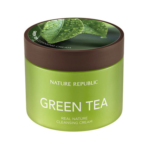 [Nature Republic] Real Nature Green Tea Cleansing Cream 300ml - Cosmetic Love