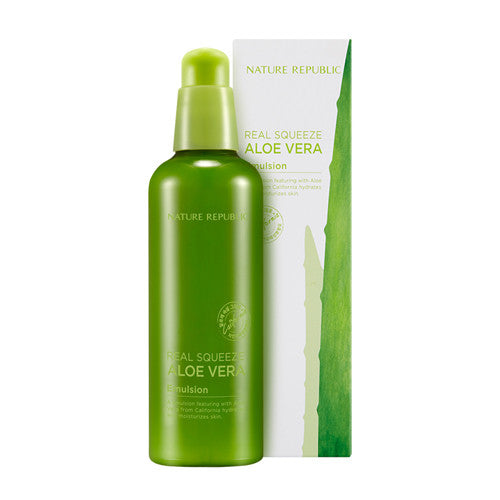 [Nature Republic] Real Squeeze Aloe Vera Emulsion 125ml - Cosmetic Love
