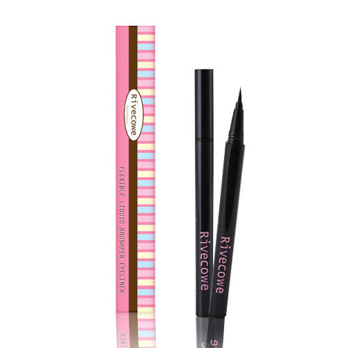 [Rivecowe] Flexible Liquid Pen Eyeliner Black - Cosmetic Love