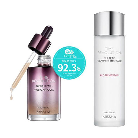 [SET][Missha] Time Revolution Night Repair Probio Ampoule 50ml+The First Treatment Essence RX 150ml