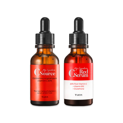 [SET][Tiam] My Signature C Source 30ml+My Signature Red C Serum 30ml
