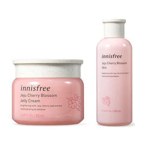 [SET][innisfree] Jeju Cherry Blossom Skin 200ml + Jelly Cream 50ml