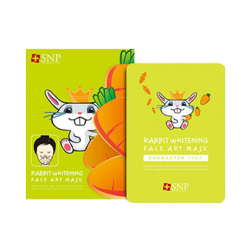 [SNP] Rabbit Whitening Face Art Mask (10EA) - Cosmetic Love
